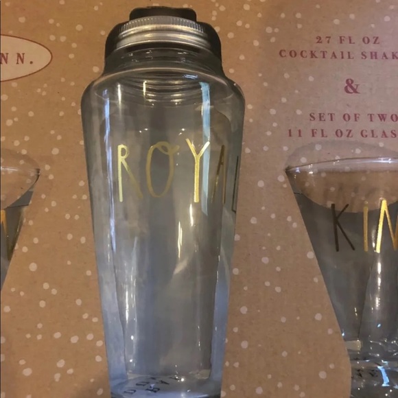 Rae Dunn Dining Rae Dunn Cocktail Shaker Set Royal King Queen